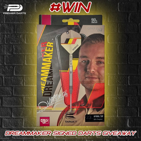 Dimitri Van den Bergh Signed Darts Giveaway