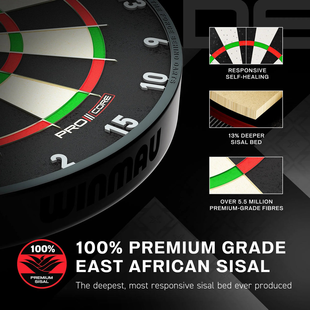 Winmau Blade X Dartboard - Official PDC Match Quality-4-Premier Darts