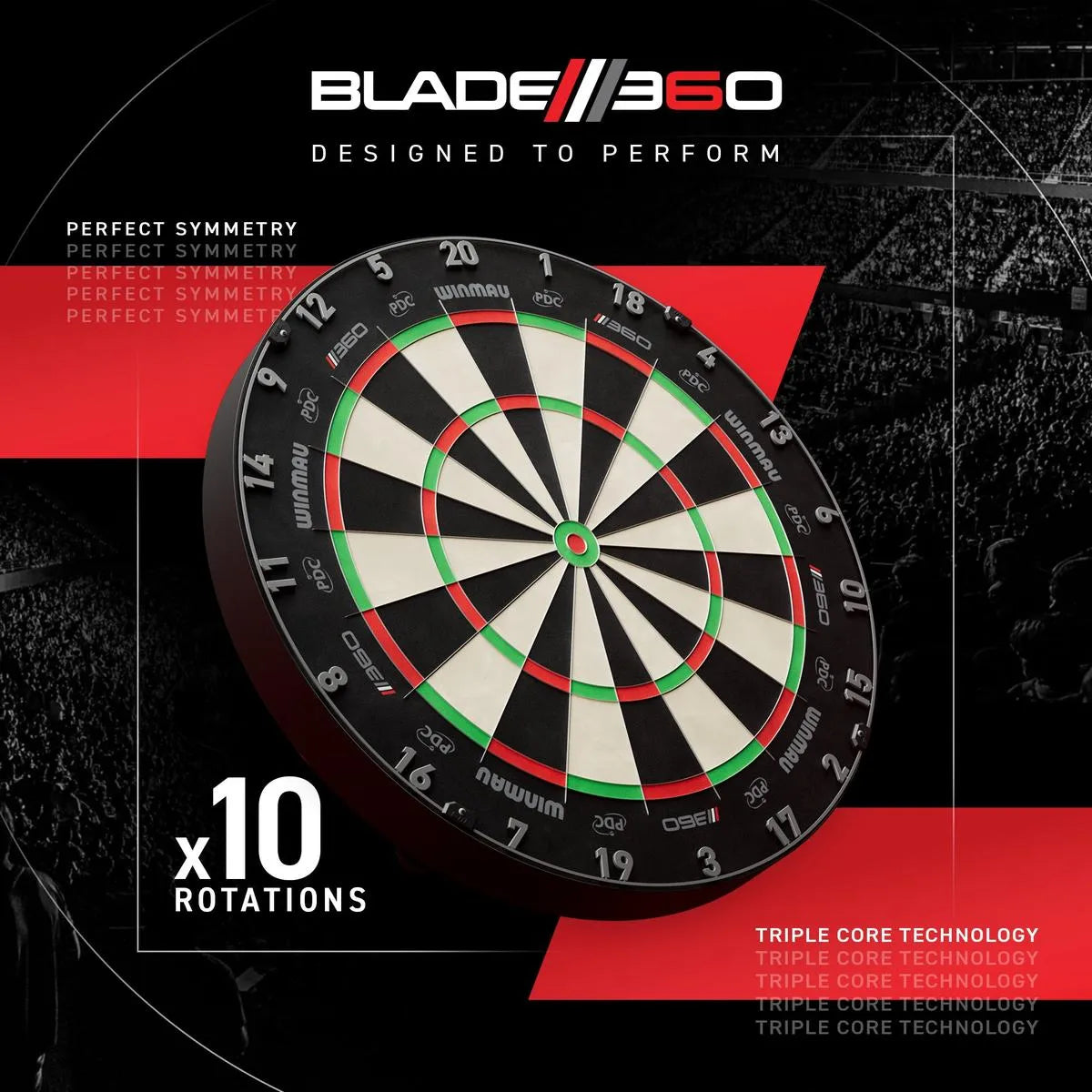 Winmau Blade 360 Polaris & NPQ Surround Bundle-4-Premier Darts