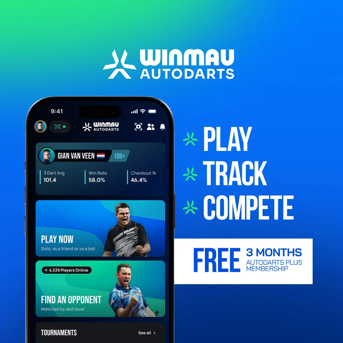 Winmau Autodarts X Automatic Darts Scoring System-6-Premier Darts