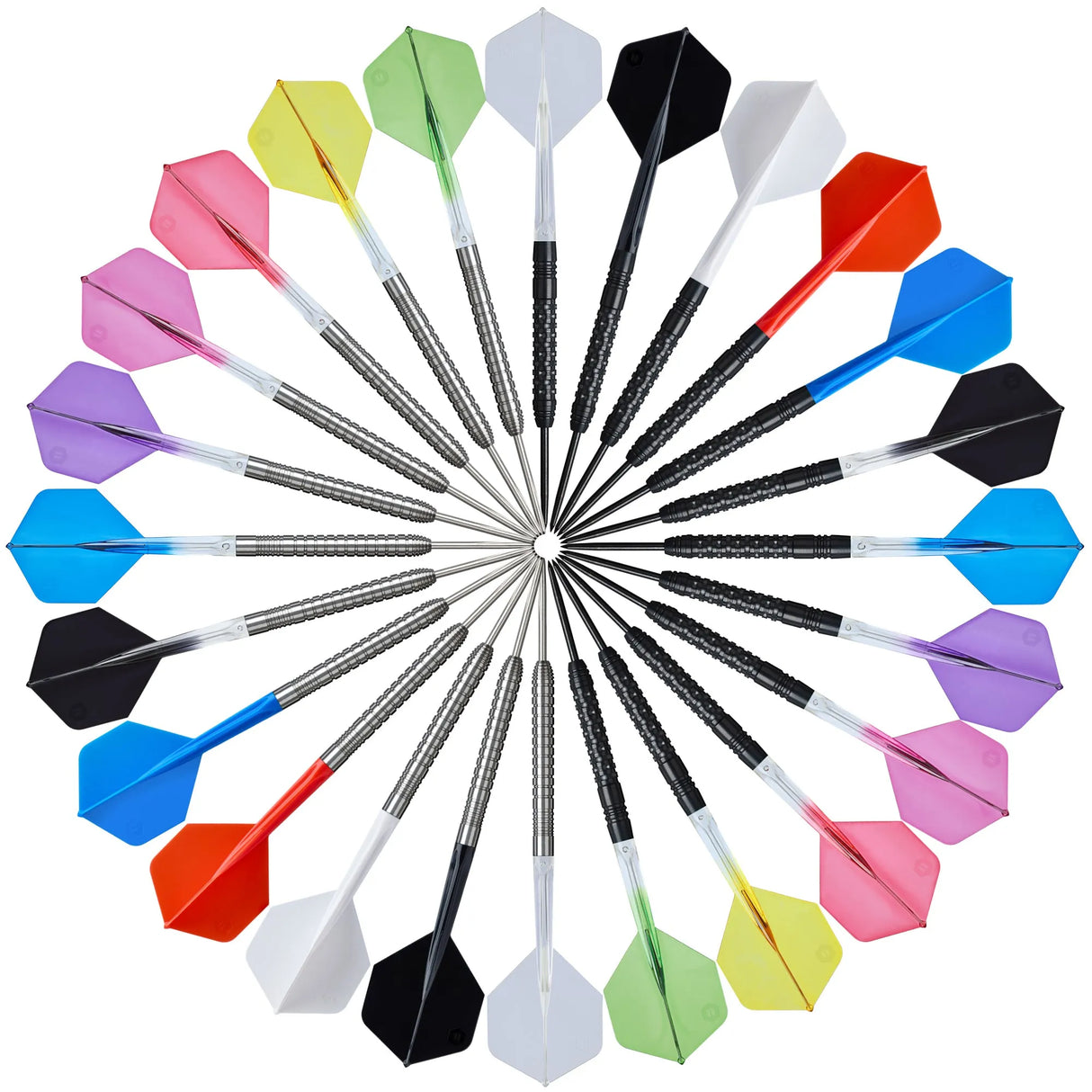 Unicorn Forge Plus Two-Tone All In One System-5-Clear Black-Medium-Premier Darts