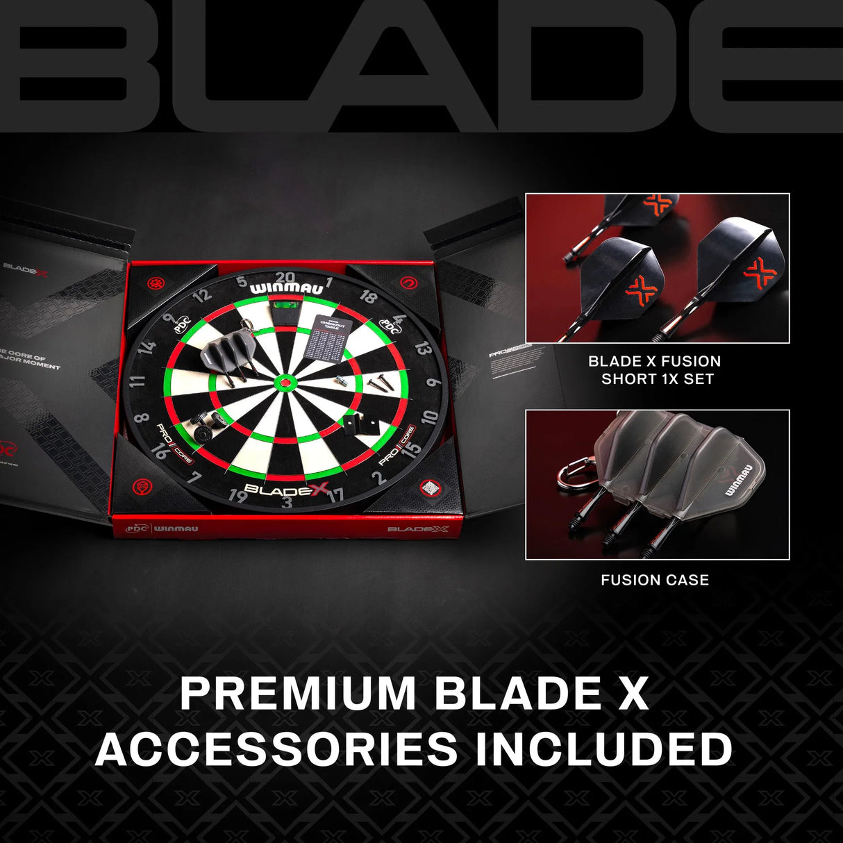 Winmau Blade X Dartboard - Official PDC Match Quality-10-Premier Darts