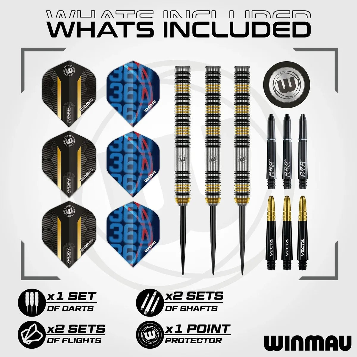 Winmau Nicholai Bado 90% Tungsten Steel Tip Darts