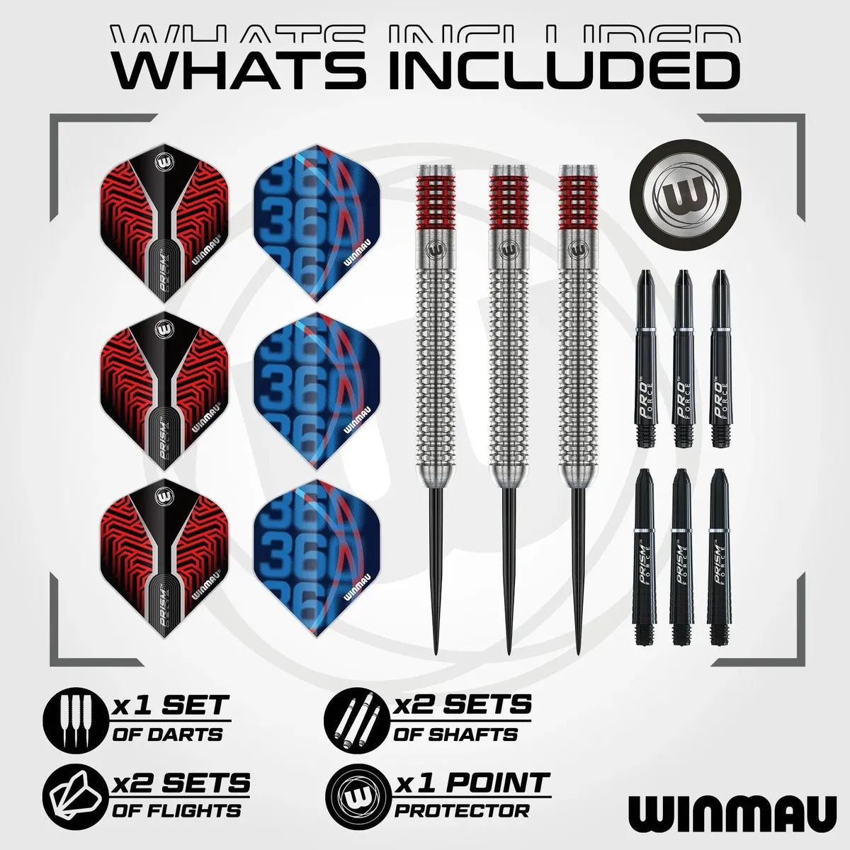 Winmau Lewis Cook 90% Tungsten Steel Tip Darts