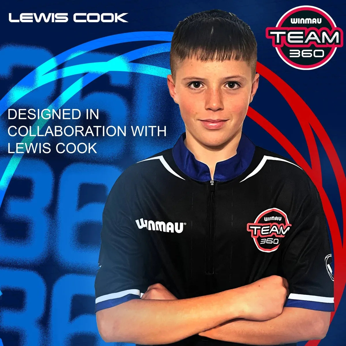 Winmau Lewis Cook 90% Tungsten Steel Tip Darts