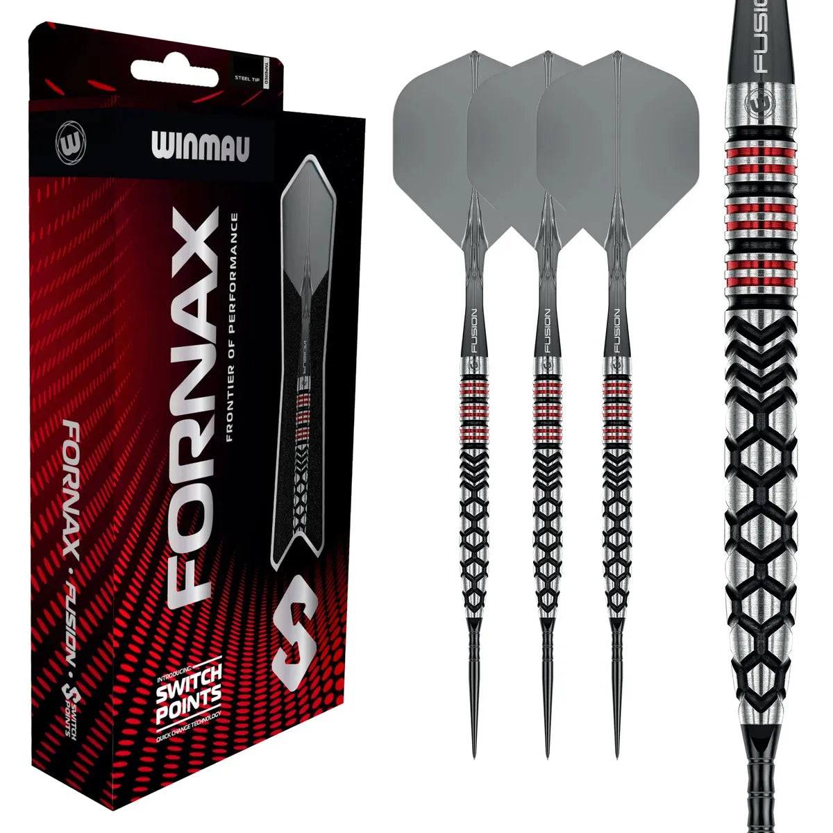 Winmau Fornax Tapered SP 90% Tungsten Steel Tip Darts-1-21 GRAM-Premier Darts
