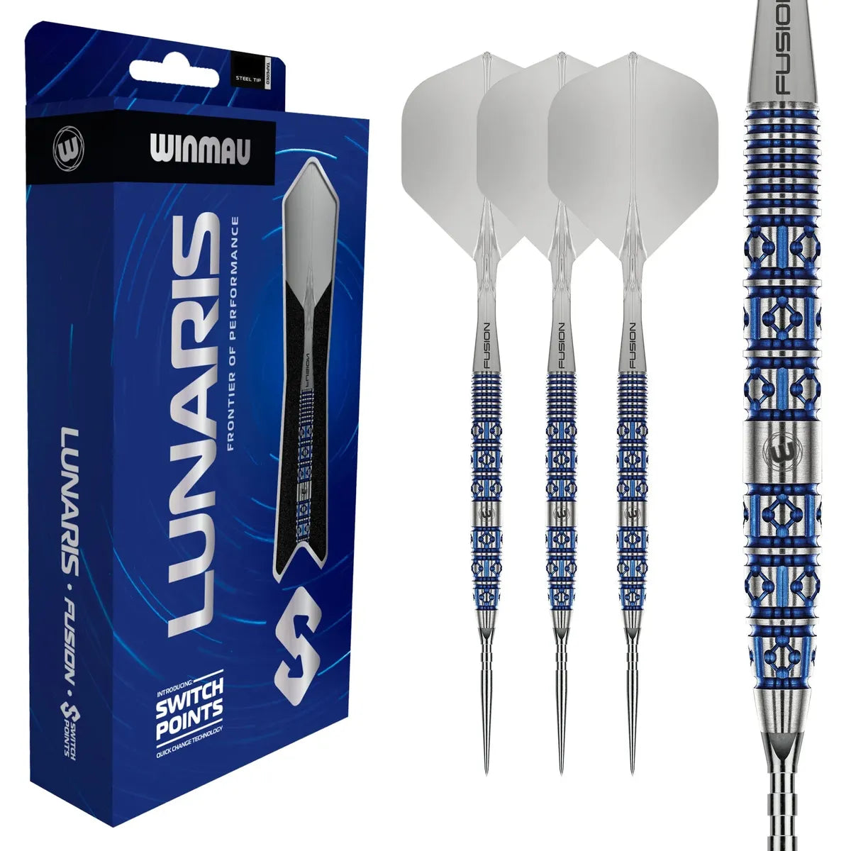 Winmau Lunaris Tapered SP 90% Tungsten Steel Tip Darts-1-22 GRAM-Premier Darts