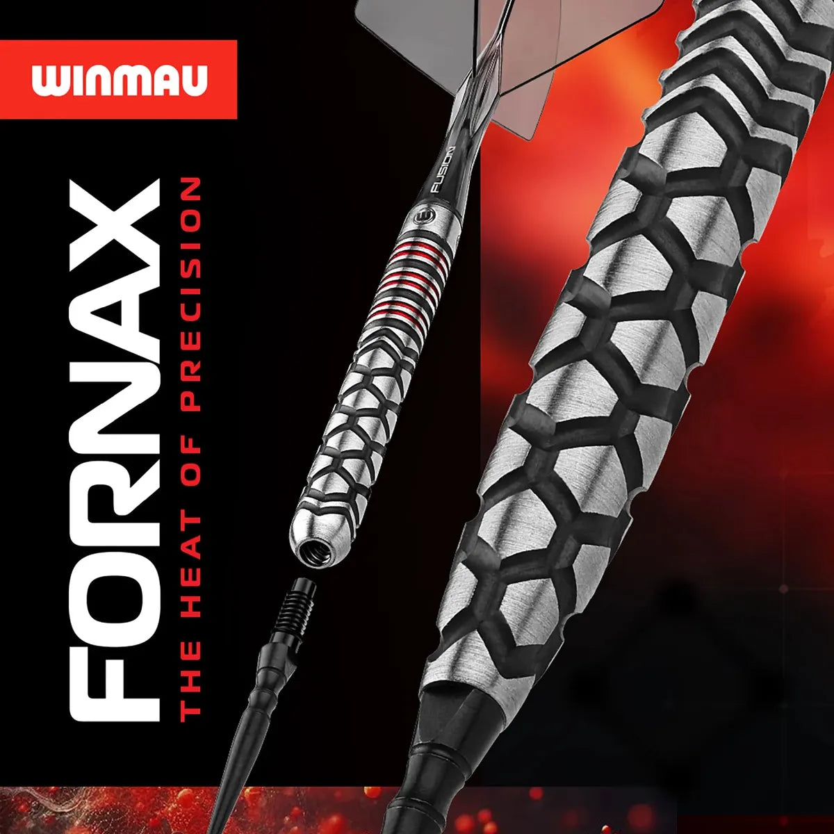 Winmau Fornax Parallel SP 90% Tungsten Steel Tip Darts-4-22 GRAM-Premier Darts