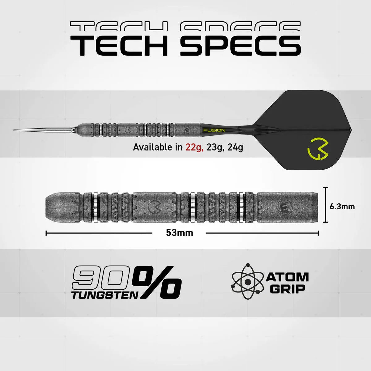 Winmau MVG Signature Edition SP 90% Steel Tip Darts-6-22 GRAM-Premier Darts