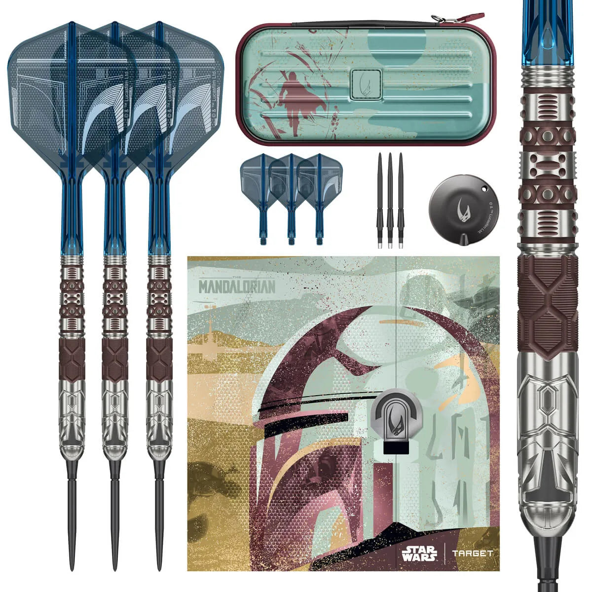 Star Wars | Target Mandalorian SP 95% Tungsten Steel Tip Darts-5-22 GRAM-Premier Darts