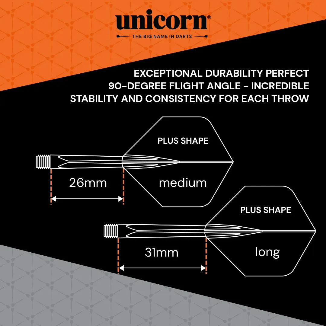 Unicorn Forge Plus Two-Tone All In One System-3-Clear Black-Medium-Premier Darts