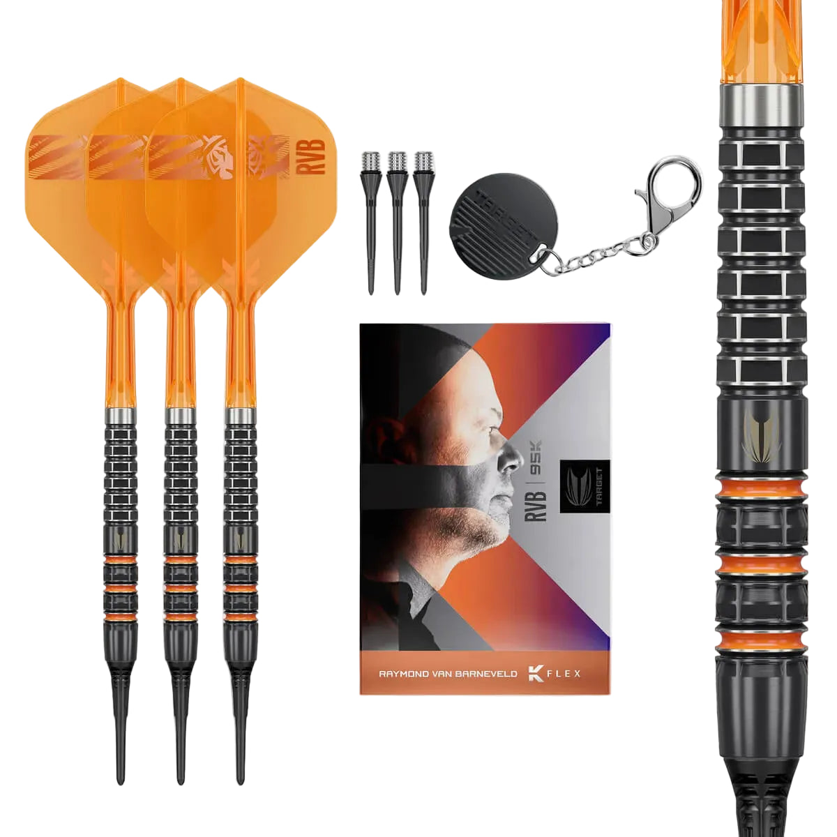 Target Darts Raymond Van Barneveld 95K 95% Tungsten Soft Tip Darts-3-20 GRAM-Premier Darts