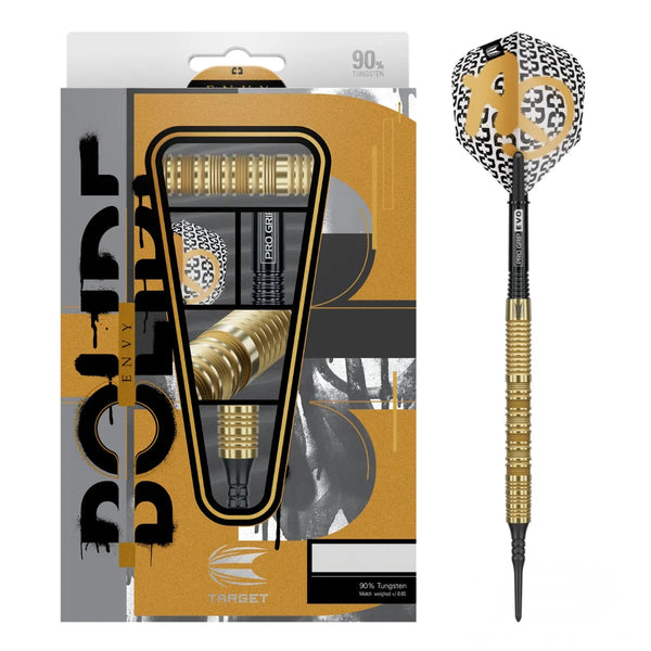 Target Darts Bolide Envy 10 90% Tungsten Soft Tip Darts-1-18 GRAM-Premier Darts