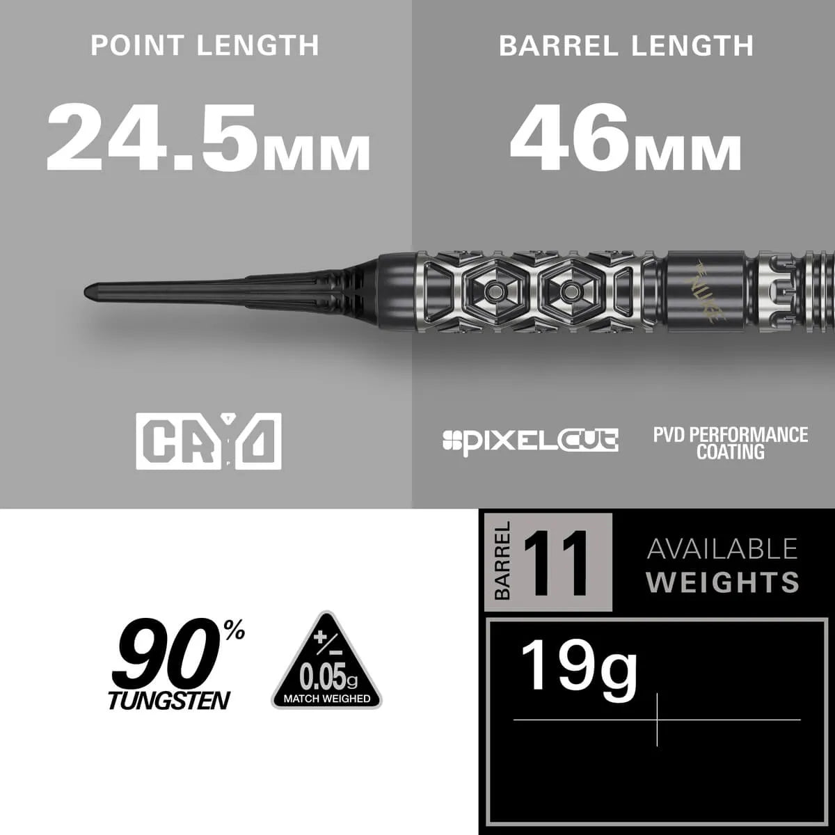 Target Darts Luke Littler Fallout 90% Tungsten Soft Tip Darts-5-19 GRAM-Premier Darts