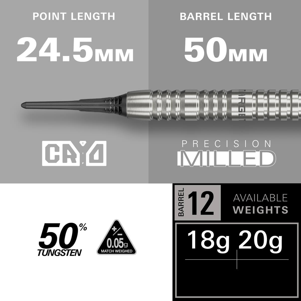 Target Darts Group Ø 12 SP 90% Tungsten Soft Tip Darts-4-18 GRAM-Premier Darts