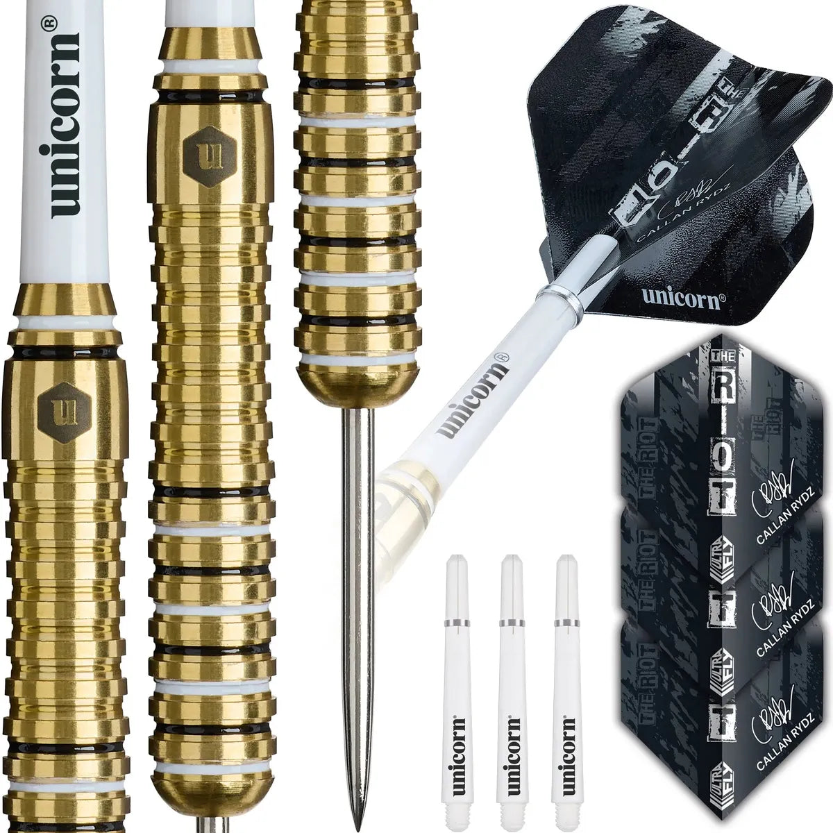 Unicorn Callan Rydz Brass Steel Tip Darts-4-22 GRAM-Premier Darts
