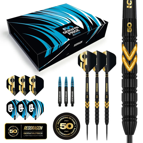 Red Dragon Gerwyn Price 50 Year Limited Edition Player Box-1-23 GRAM-Premier Darts