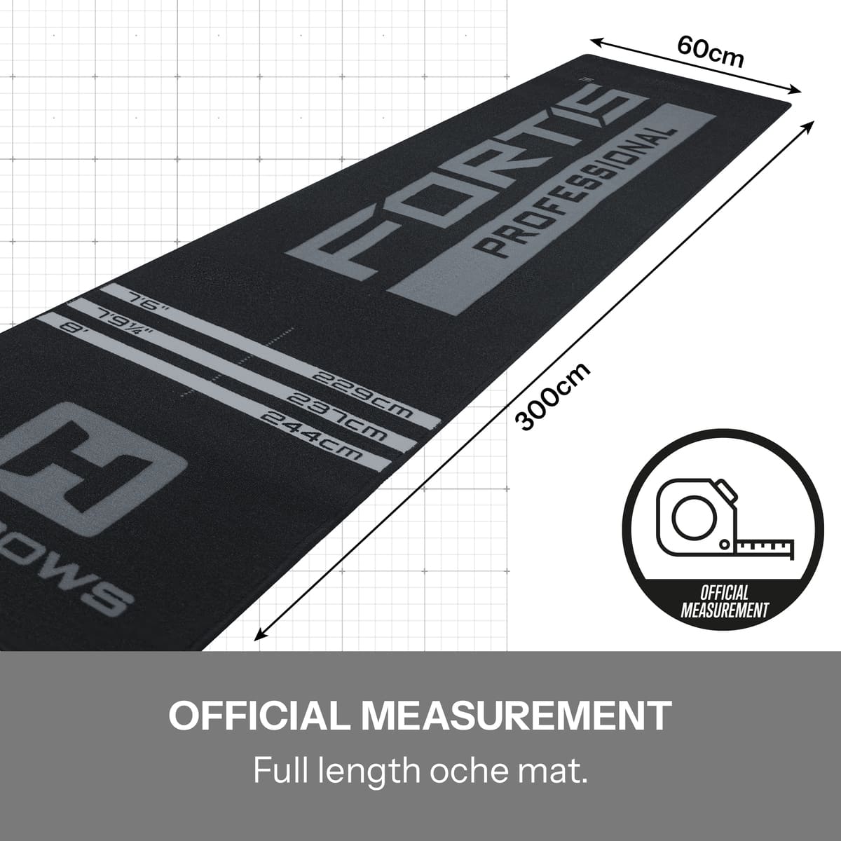 Harrows Fortis Mat-4-Grey-Premier Darts