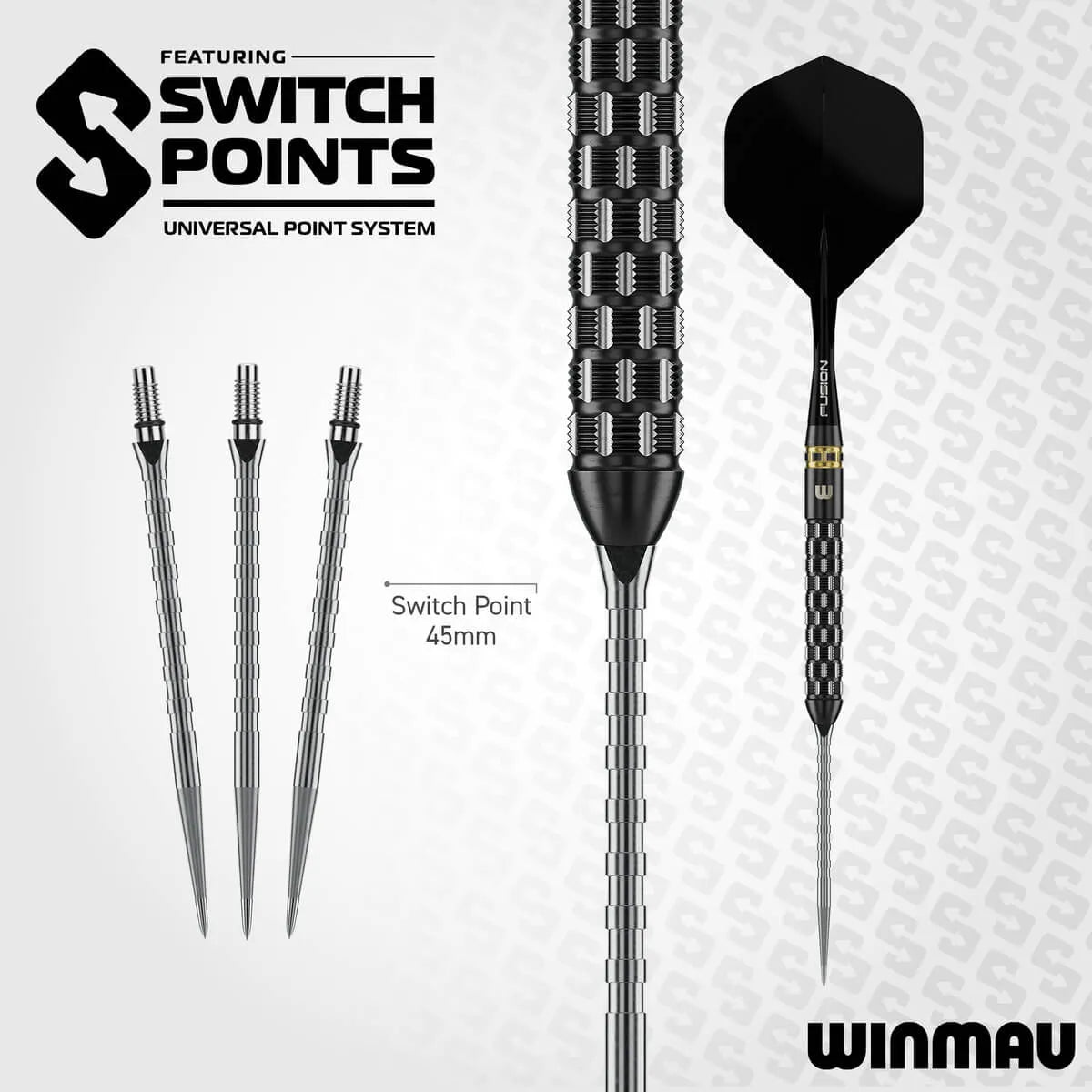 Winmau Gian van Veen TS-PRO SP 90% Tungsten Steel Tip Darts-11-21 GRAM-Premier Darts