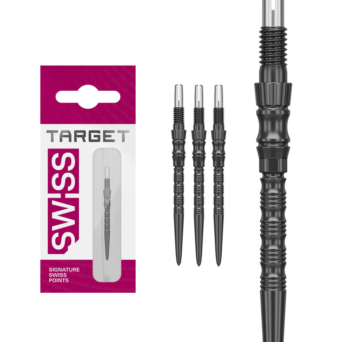 Target Darts Swiss Signature TRB Points-5-Black-30mm-Premier Darts