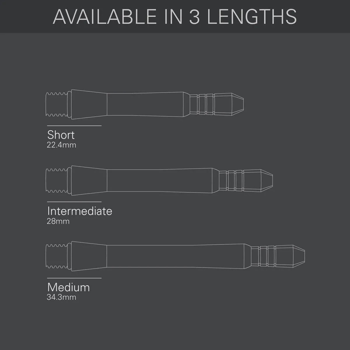 Target Darts Power Chrono Titanium Shafts-5-Silver-Short-Premier Darts