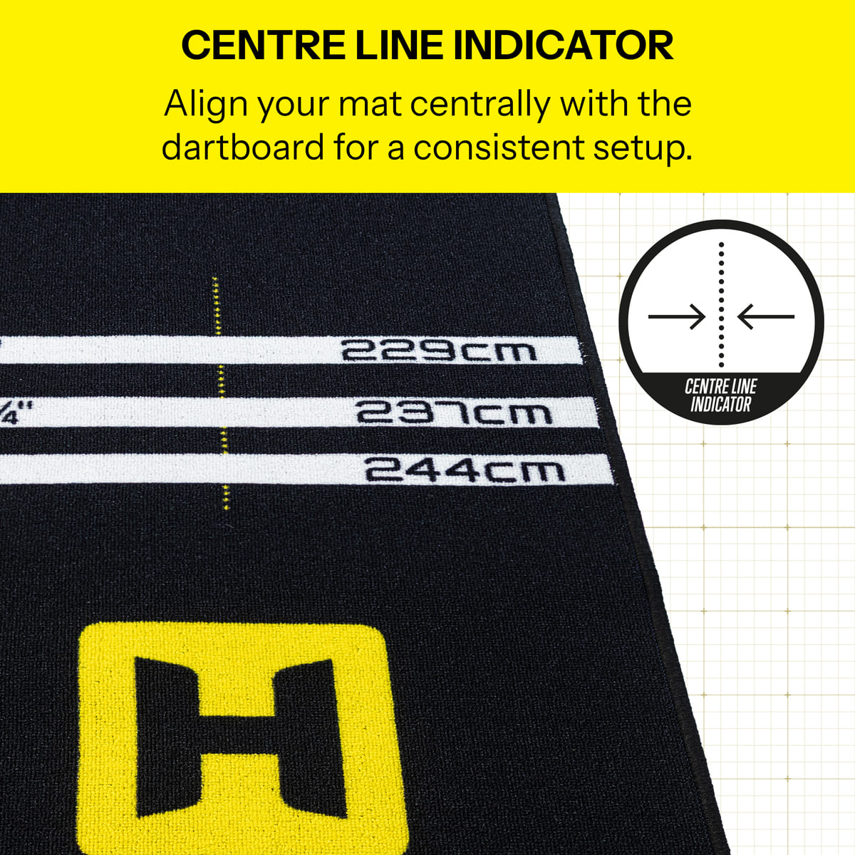 Harrows Fortis Mat-12-Grey-Premier Darts