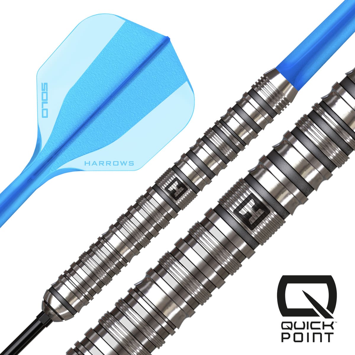 Harrows Flux QP Pro Tungsten Steel Tip Darts-2-22 GRAM-Premier Darts