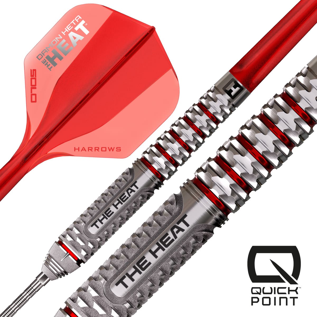 Harrows Damon Heta Geo QP 90% Tungsten Steel Tip Darts-2-22 GRAM-Premier Darts