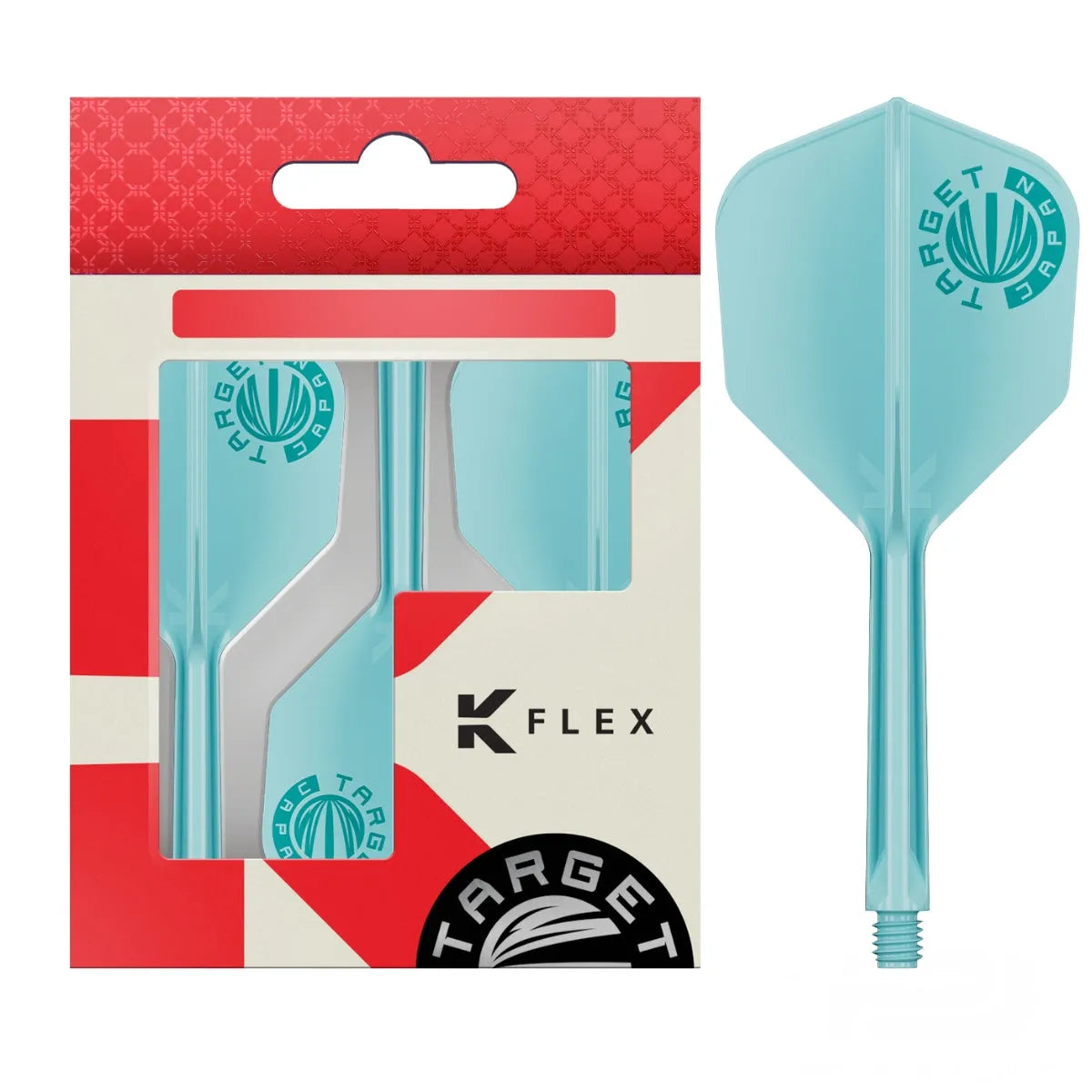 Target Japan Exclusive Edition Aquamarine K-Flex Flight System No6-1-Short-Premier Darts