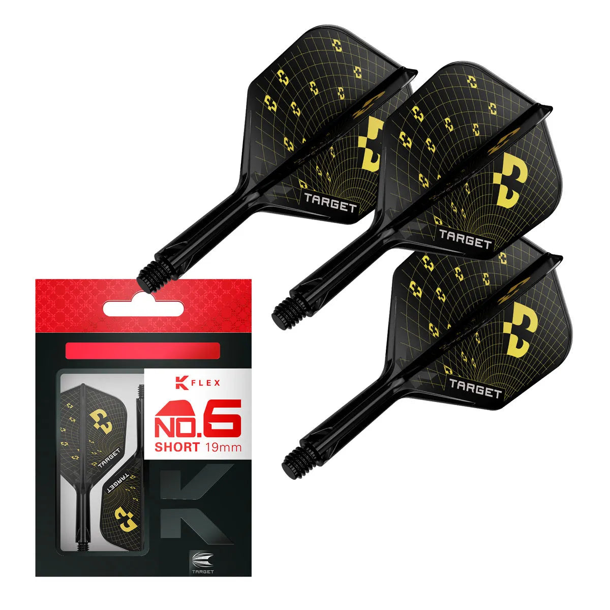 Target Darts Bolide K-Flex Flight System No6-6-Short-Premier Darts