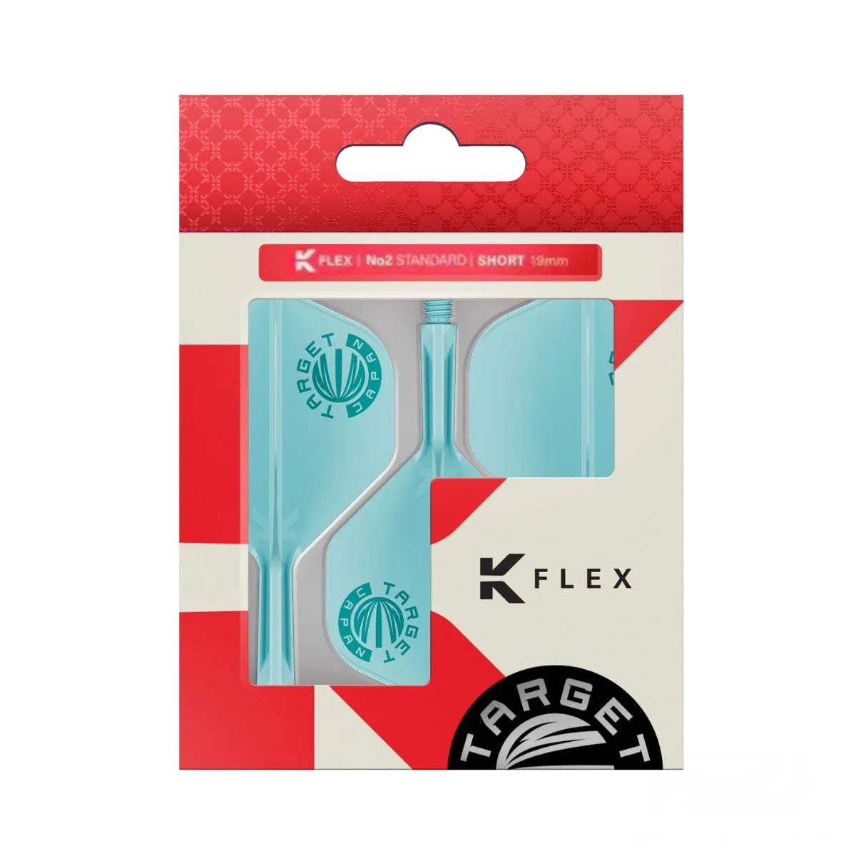 Target Japan Exclusive Edition Aquamarine K-Flex Flight System No2-10-Short-Premier Darts
