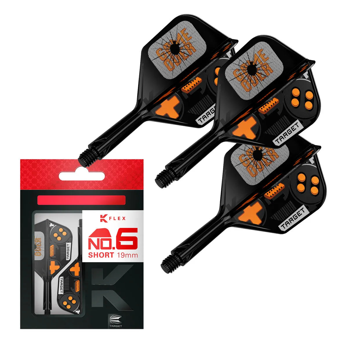 Target Darts Game Over K-Flex Flight System No6-6-Short-Premier Darts