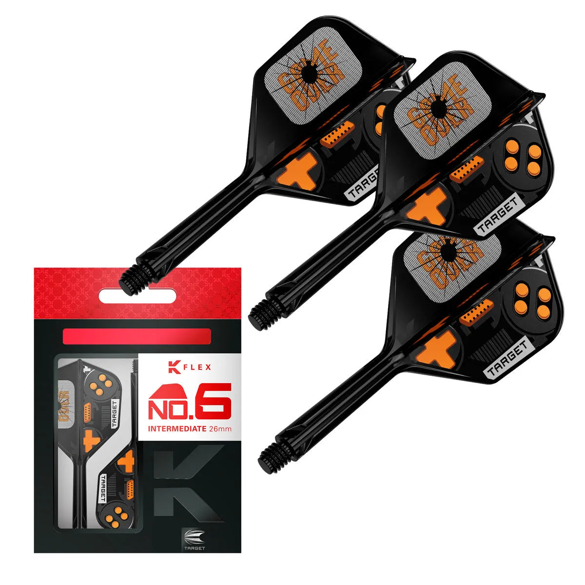 Target Darts Game Over K-Flex Flight System No6-7-Intermediate-Premier Darts
