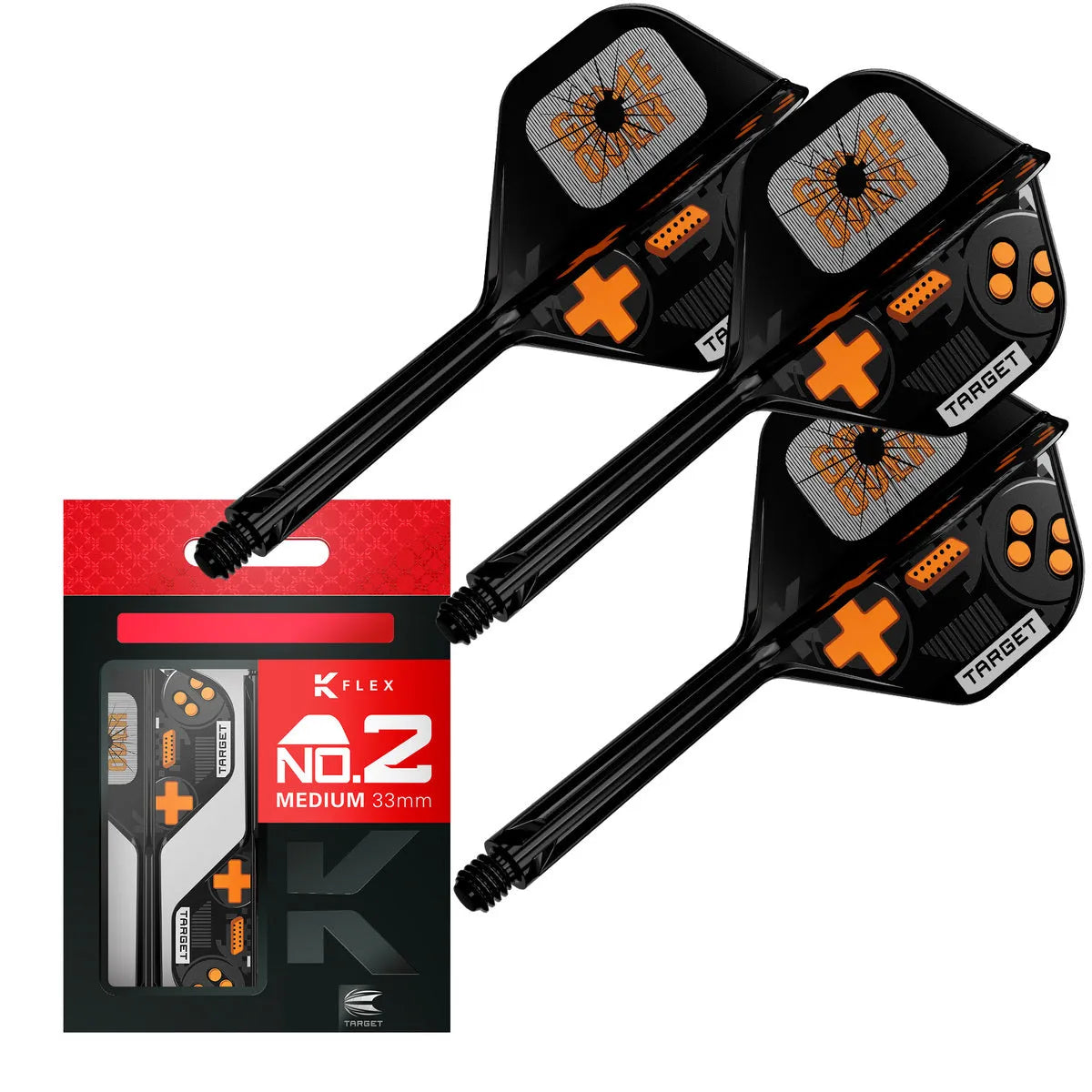 Target Darts Game Over K-Flex Flight System No2-8-Medium-Premier Darts