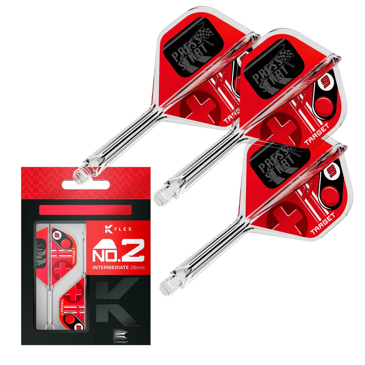 Target Darts Press Start K-Flex Flight System No2-7-Intermediate-Premier Darts
