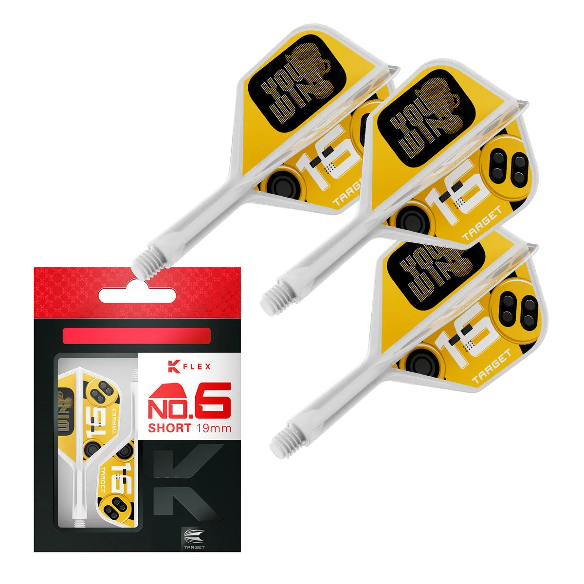 Target Darts You Win K-Flex Flight System No6-6-Short-Premier Darts