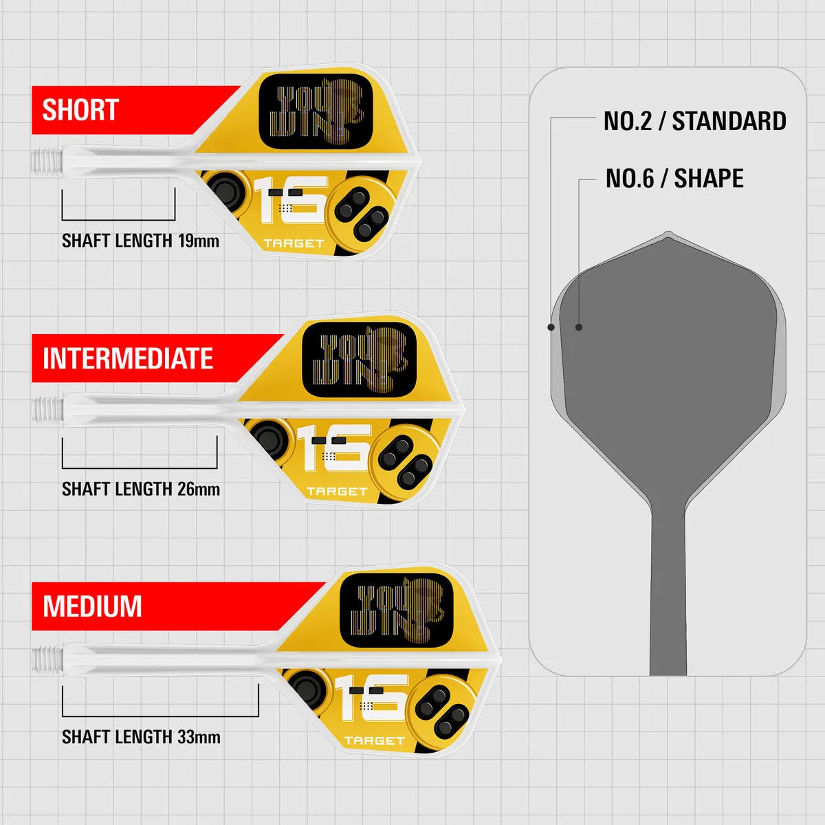 Target Darts You Win K-Flex Flight System No6-3-Short-Premier Darts