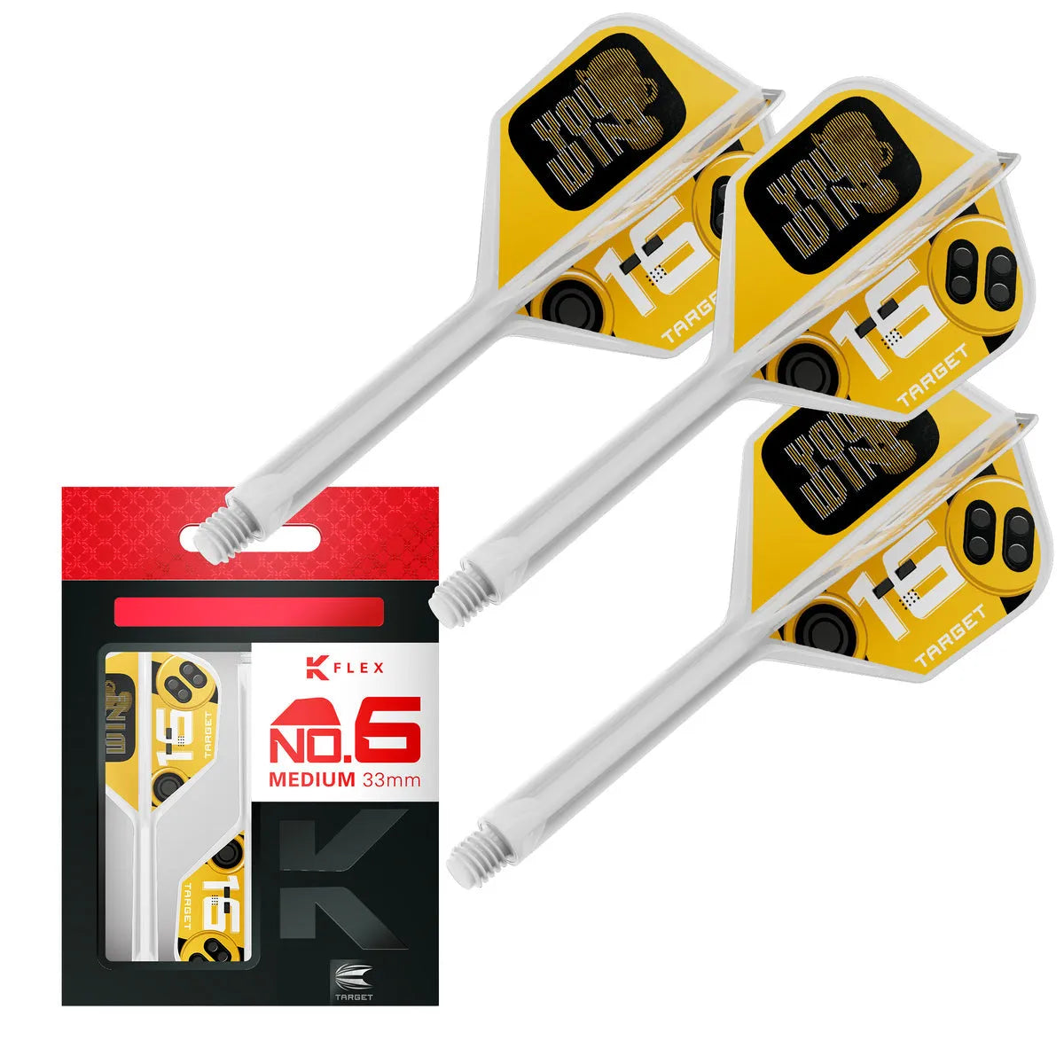 Target Darts You Win K-Flex Flight System No6-8-Medium-Premier Darts