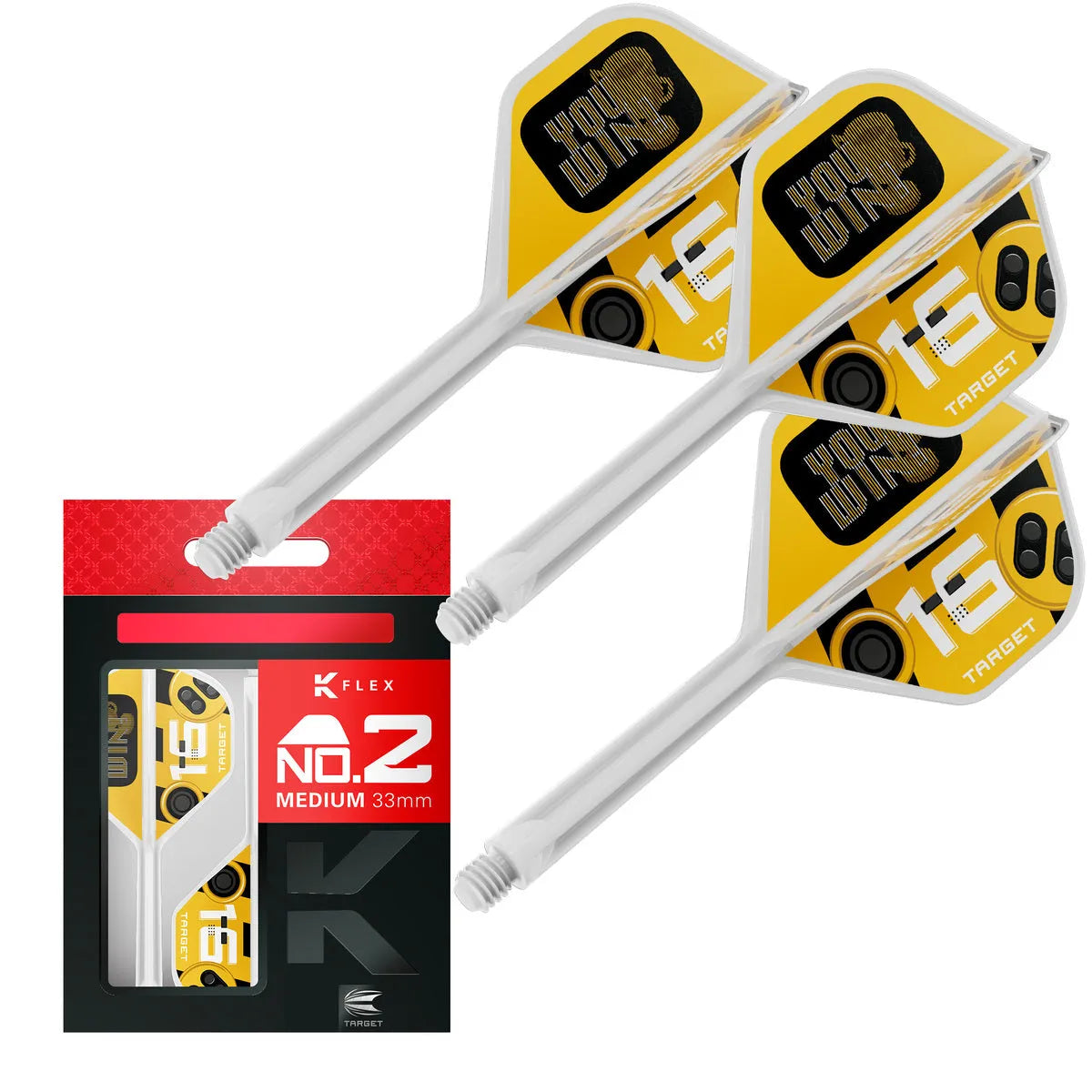 Target Darts You Win K-Flex Flight System No2-8-Medium-Premier Darts