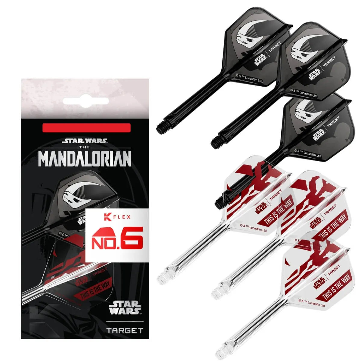 Star Wars | Target Mandalorian K-Flex Flight System No6 Gift Set-1-Short-Premier Darts