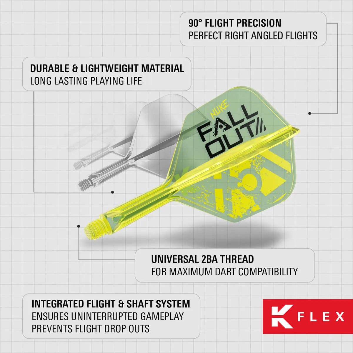 Target Darts Luke Littler Fallout K-Flex No6-4-Short-Premier Darts