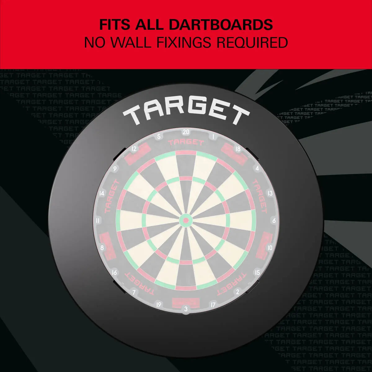 Target Darts Notched Surround-8-Black-Premier Darts