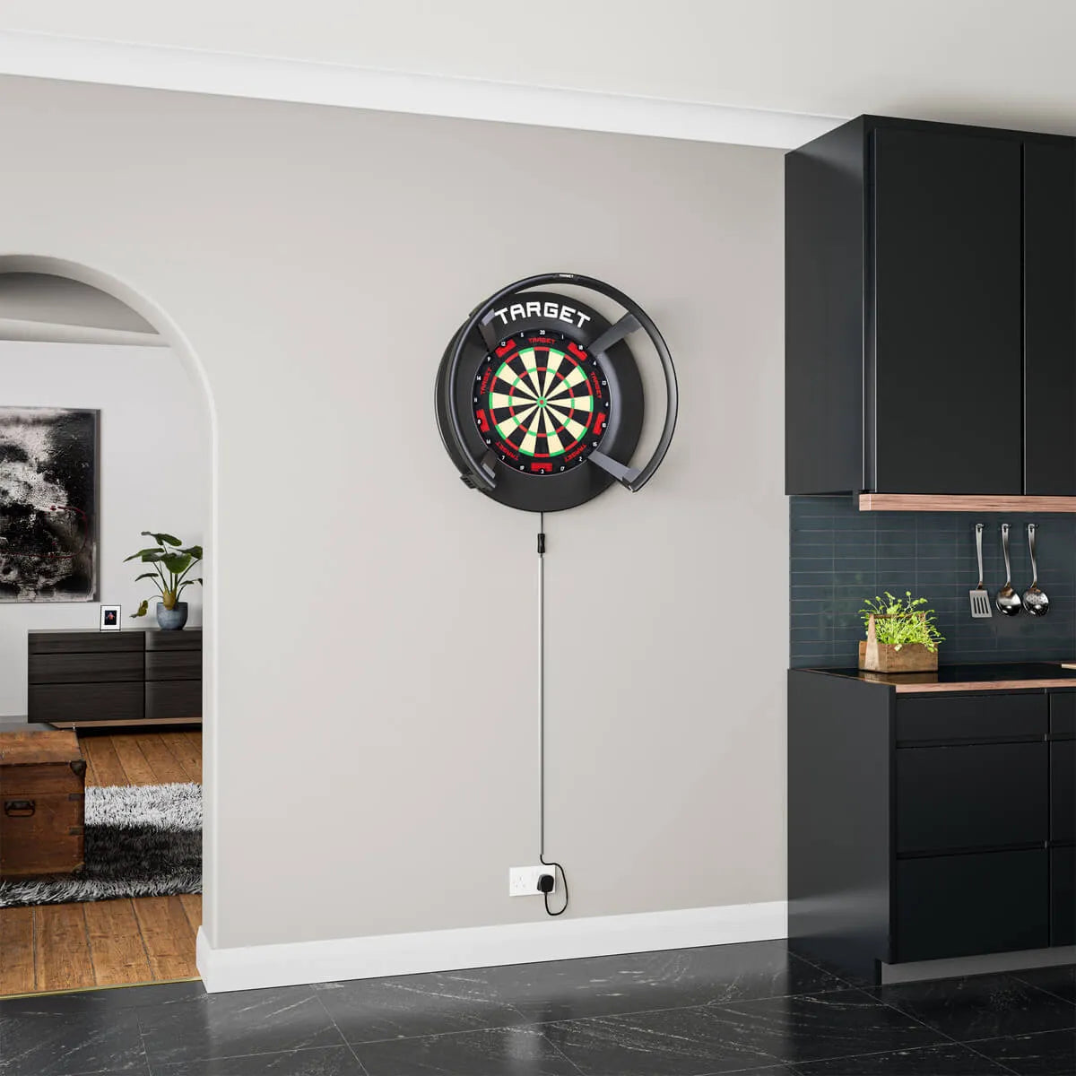Target Darts Notched Surround-3-Black-Premier Darts