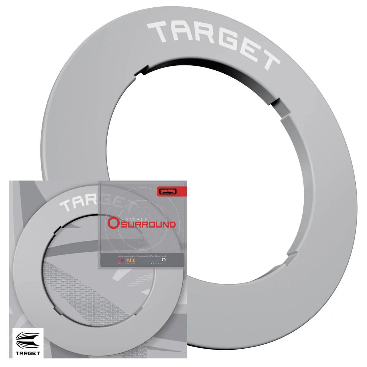 Target Darts Notched Surround-11-Black-Premier Darts