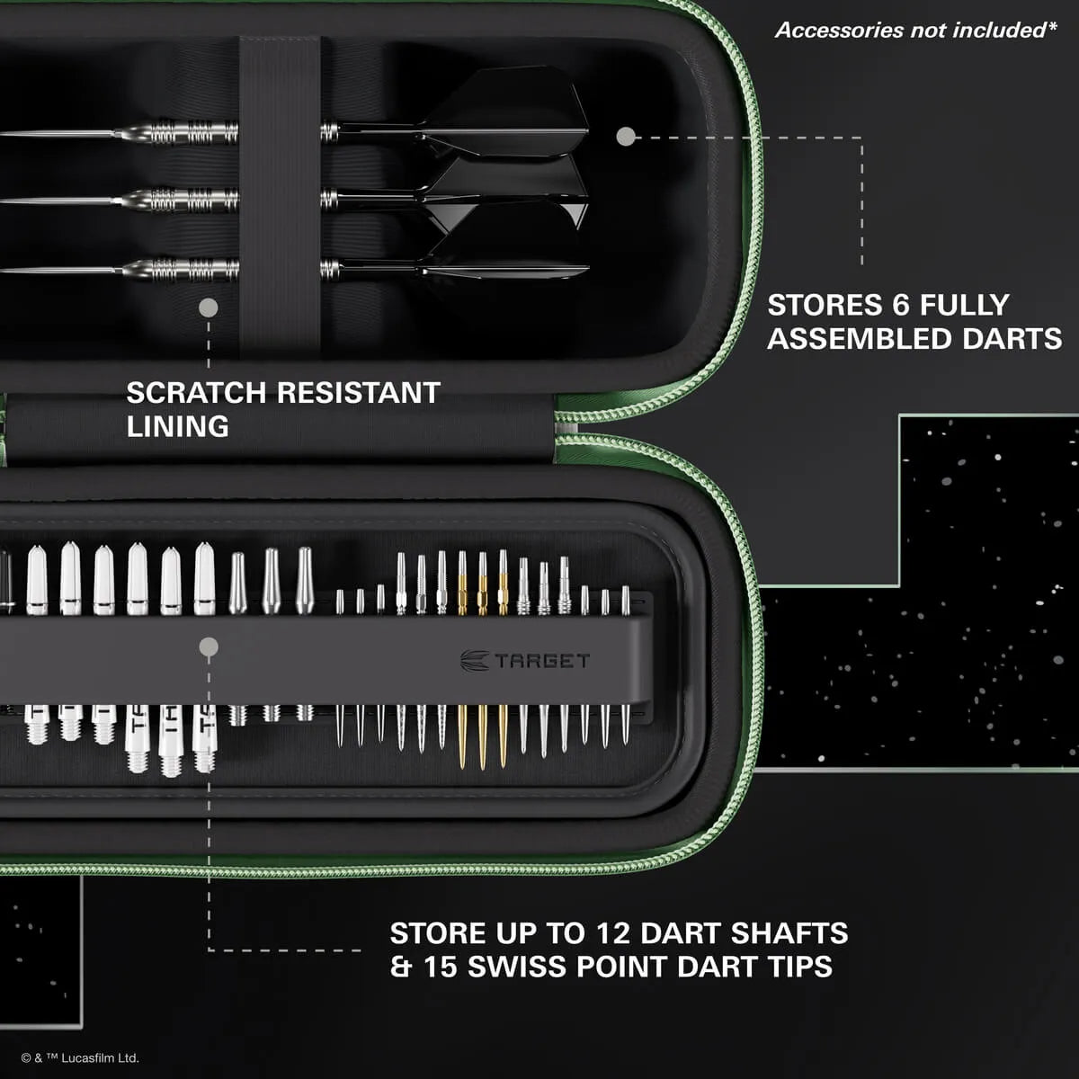 Star Wars | Target Grogu Boa Darts Case-4-Premier Darts
