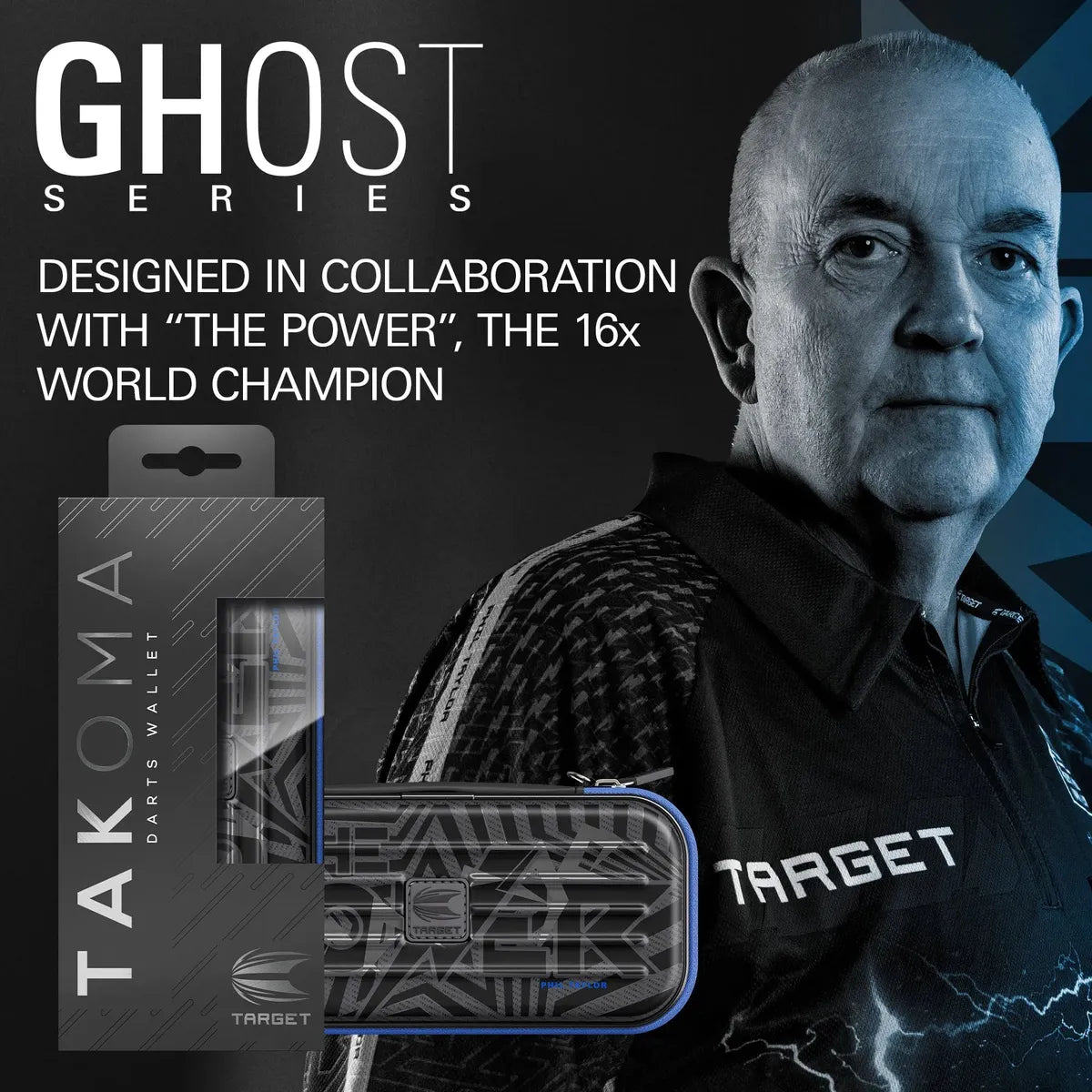 Target Darts Takoma Ghost Series Phil Taylor Case