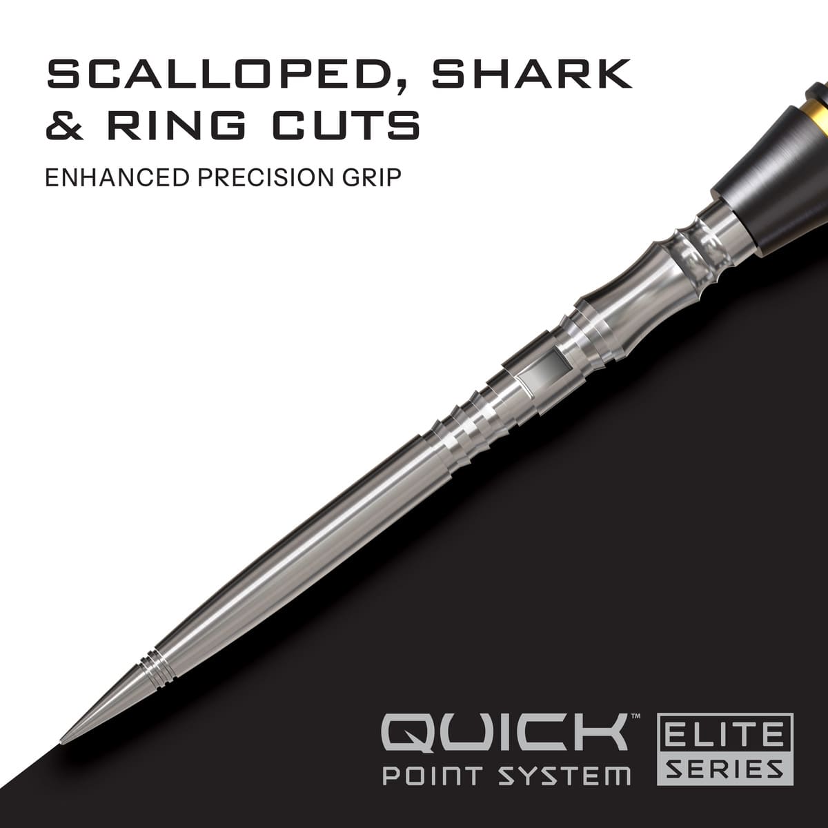 Harrows Axis Elite Series Quick Points-5-Black-30mm-Premier Darts