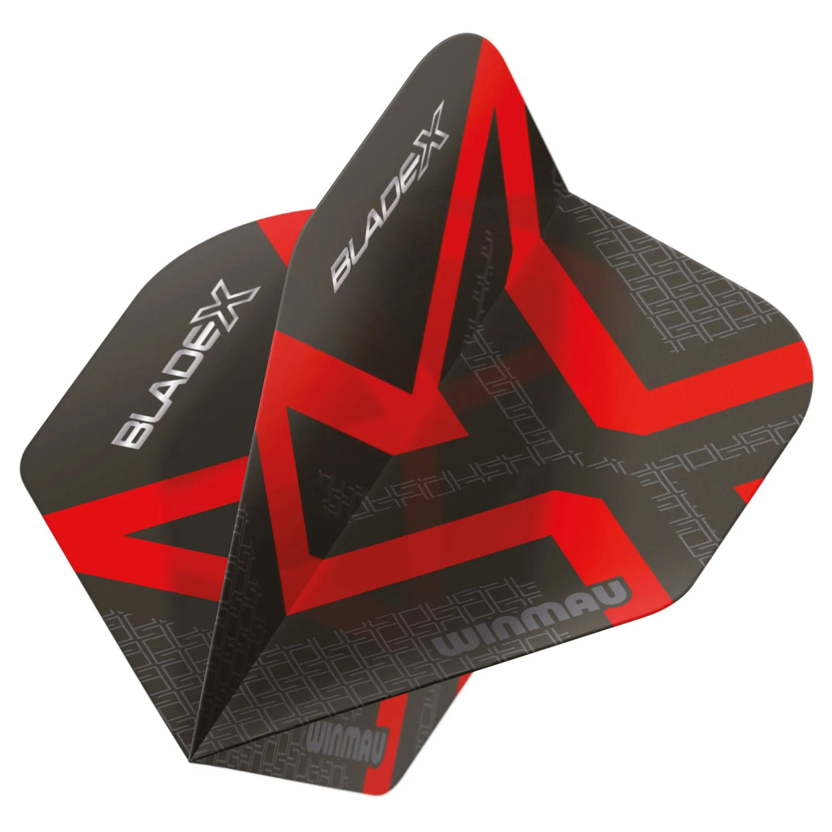 Winmau Prism Delta Metallic Black & Red Premium Standard Dart Flights-2-Premier Darts