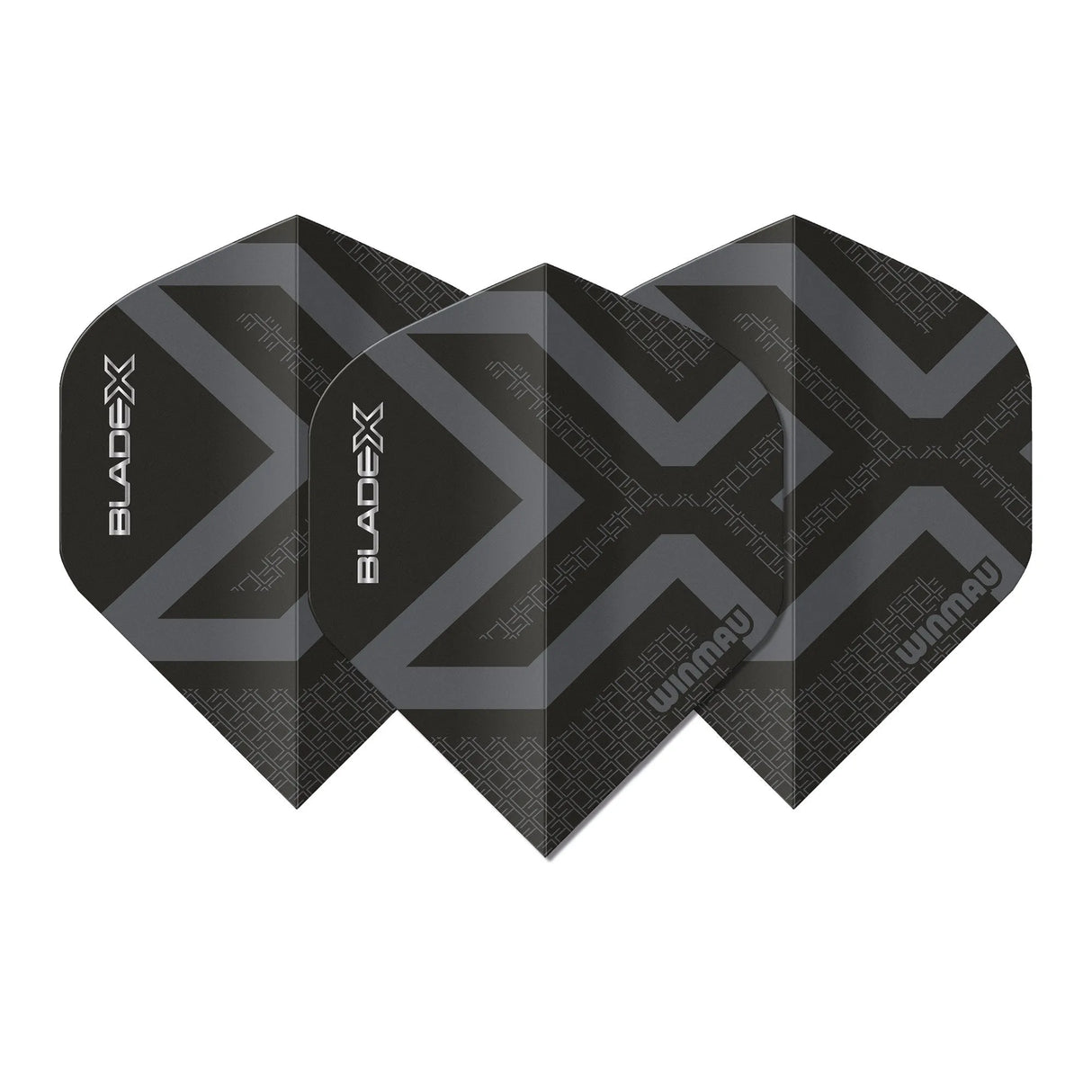 Winmau Prism Delta Metallic Black Premium Standard Dart Flights-1-Premier Darts