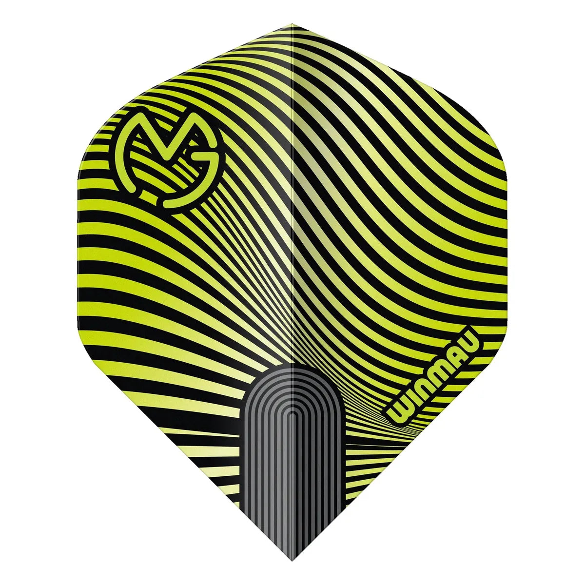 Winmau Prism Delta MvG Green & Black Premium Standard Flights-2-Premier Darts